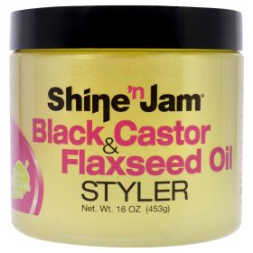 Shine-n-Jam Black Castor and Flaxseed Oil Styler