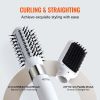 VEVOR Hair Dryer Brush Ionic Hot Air Styler with 2 Brushes for Drying Volumizing